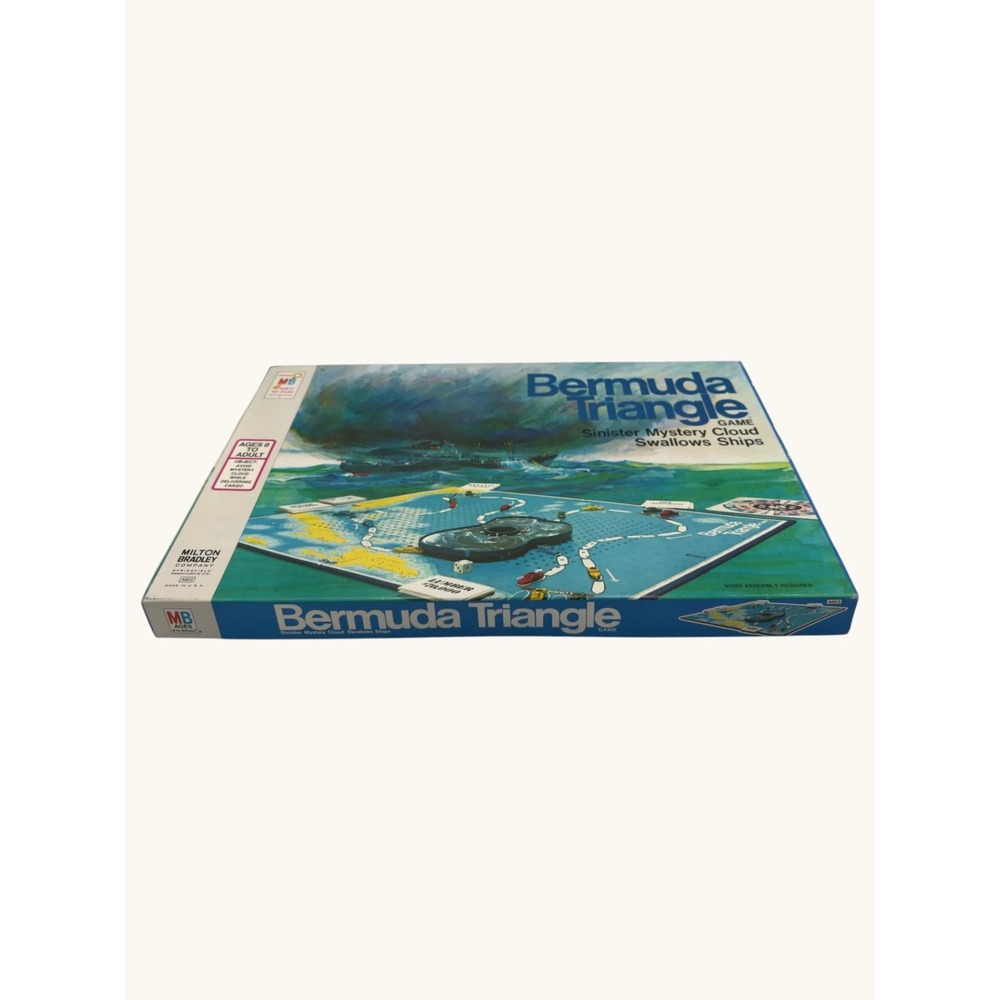 Vintage 1975 Milton Bradley Bermuda Triangle Board Game Sinister Mystery Cloud